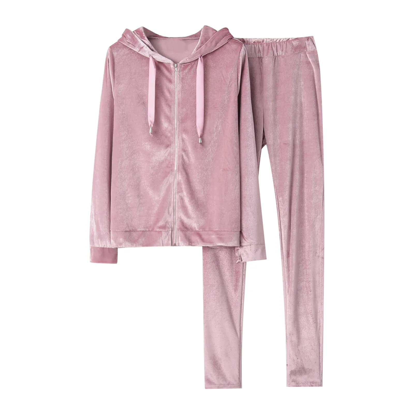 Спортивный костюм женский из двух предметов теплая бархатная толстовка с