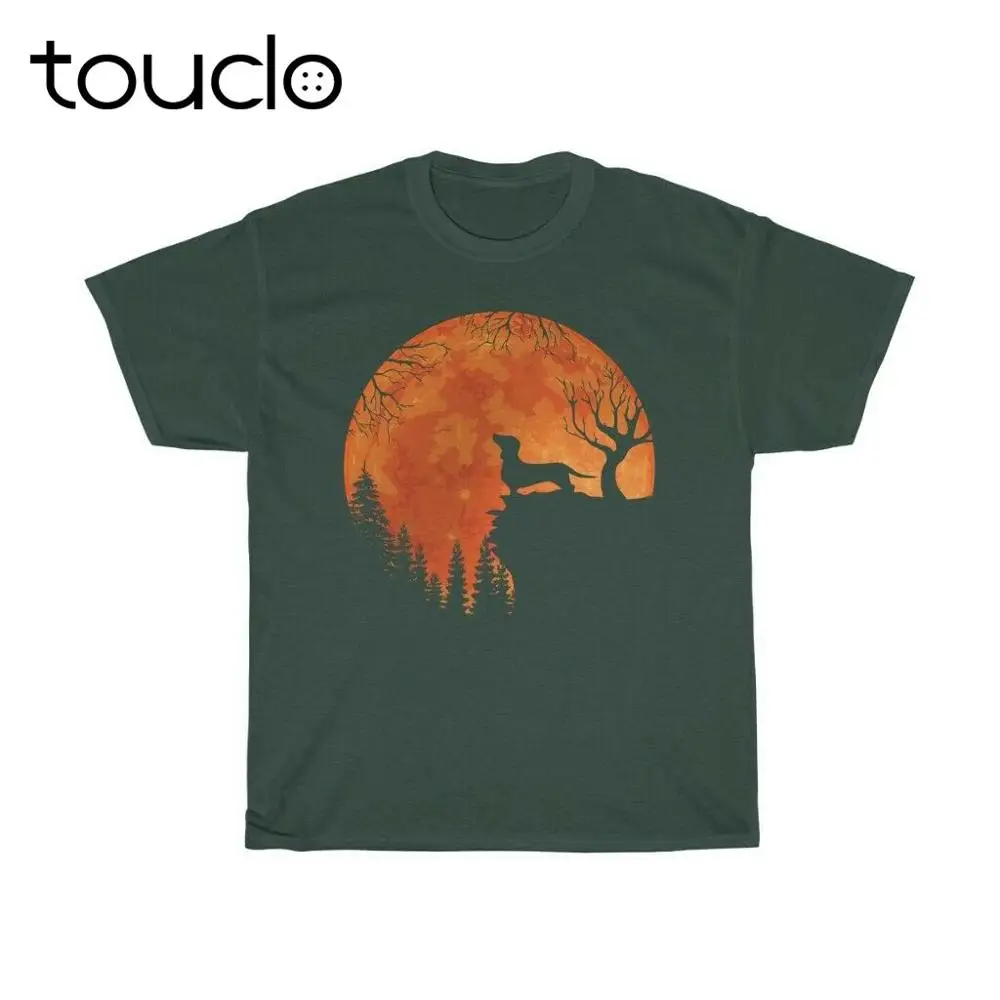 

Blood Moon Dachshund Halloween T Shirt Funny Puppy Tee Cool Dog T-Shirt