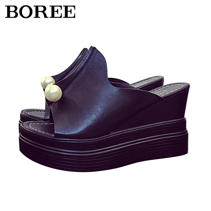 

Wedge Slippers For Women Sexy Platform Sandals Women Summer Slippers Peep Toe Thick Sole Slipper Female High Heels Zapatos Mujer