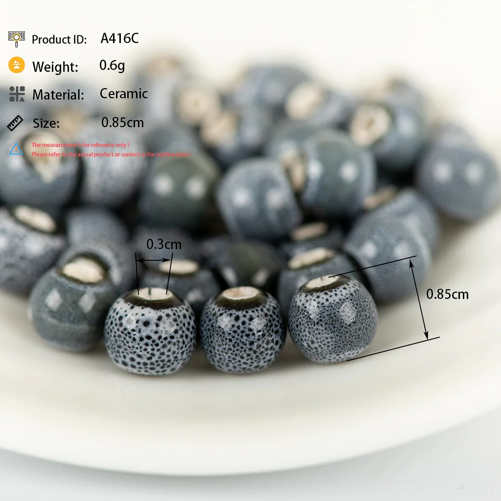 8 #100 шт Цзиндэчжэнь керамические бусины Йога не Хама фарфоровые для изготовления