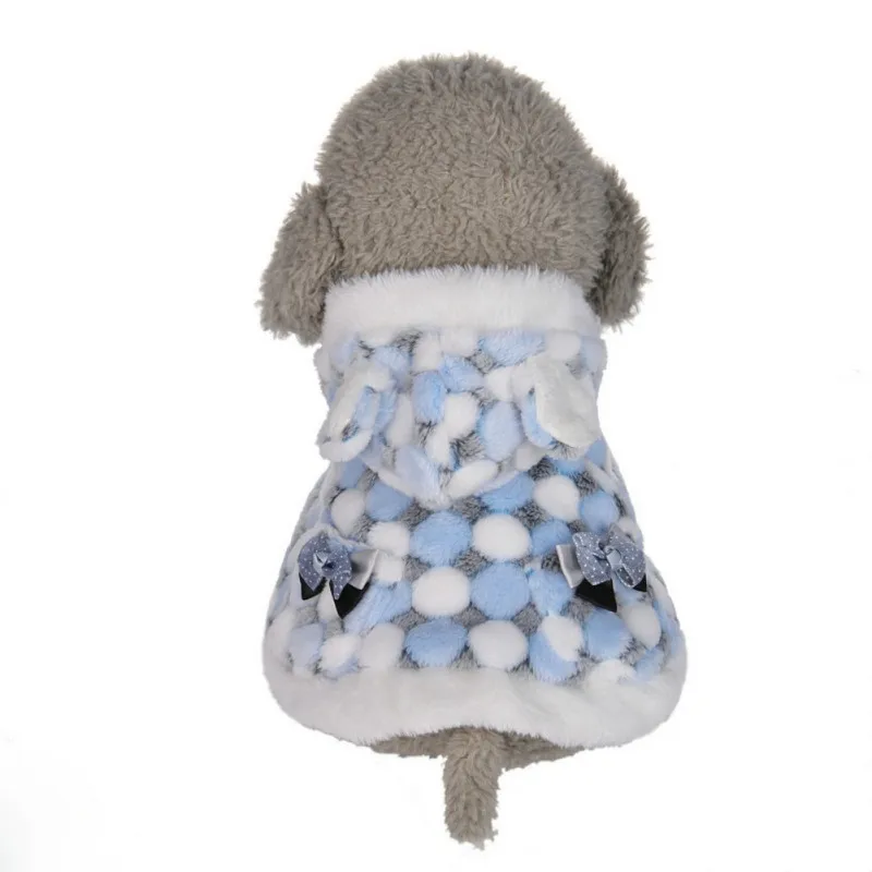 Мяч пончо одежда с принтом в виде собак зимние собака милое пальто-накидка костюм