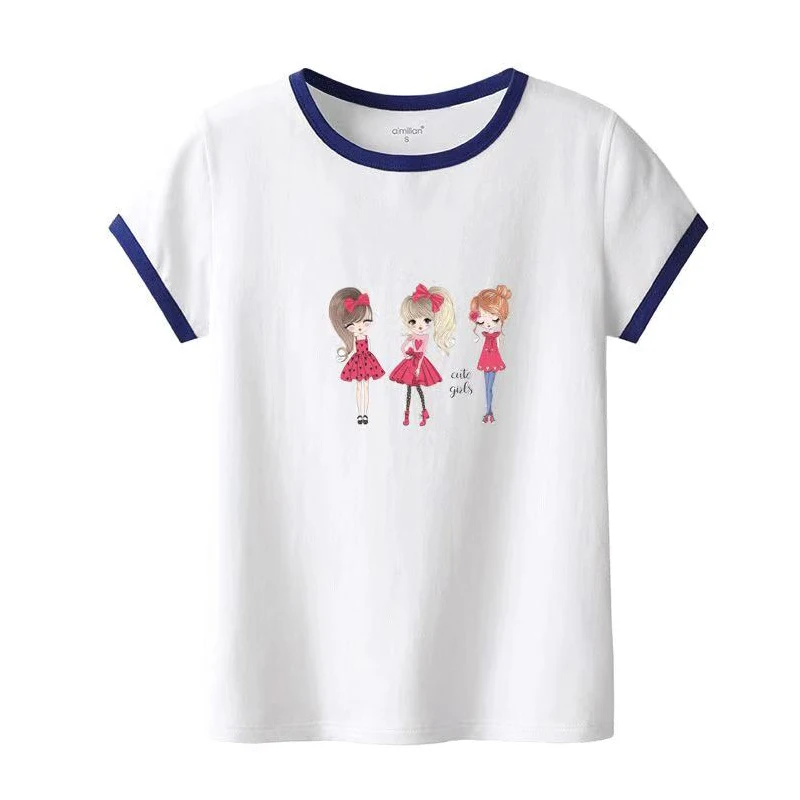 

Cartoon city girl fairy Garment heat transfer printing Three girls Hot stamping DIY T-shirt coat bag Decorative stickers