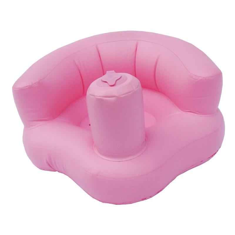 

Portable Baby Learning Seat Inflatable Bath Chair PVC Sofa Shower Stool for Playing Eating Bathing Lounging