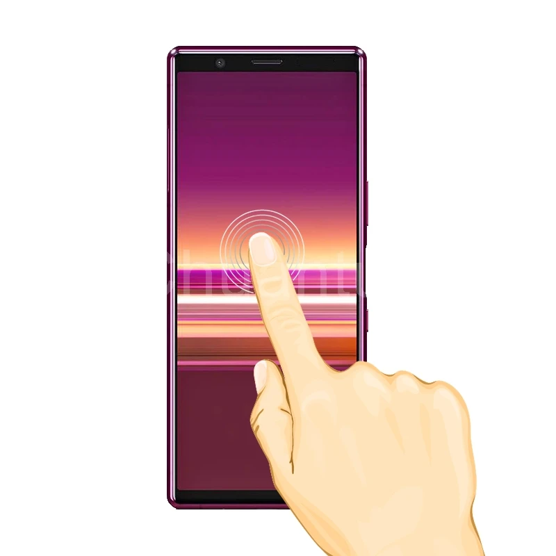 2.5D 9H закаленное стекло премиум класса для Sony Xperia 5 Полное покрытие экрана