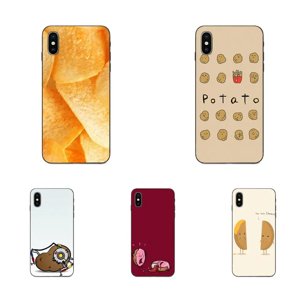 Мультяшный еда картофель для Huawei Mate 9 10 20 P8 P9 P10 P20 P30 Lite Mini Play Pro P smart Plus Z 2017 2019 мягкий
