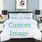 Индивидуальный набор постельного белья, яркие изображения, реактивная печать, мягкий пододеяльник, наволочка, специальный дизайн, разный Размер