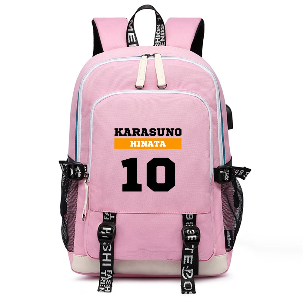 Высокое качество аниме школьные сумки Haikyuu VBC Bookbag Oxford дорожный рюкзак для девочек