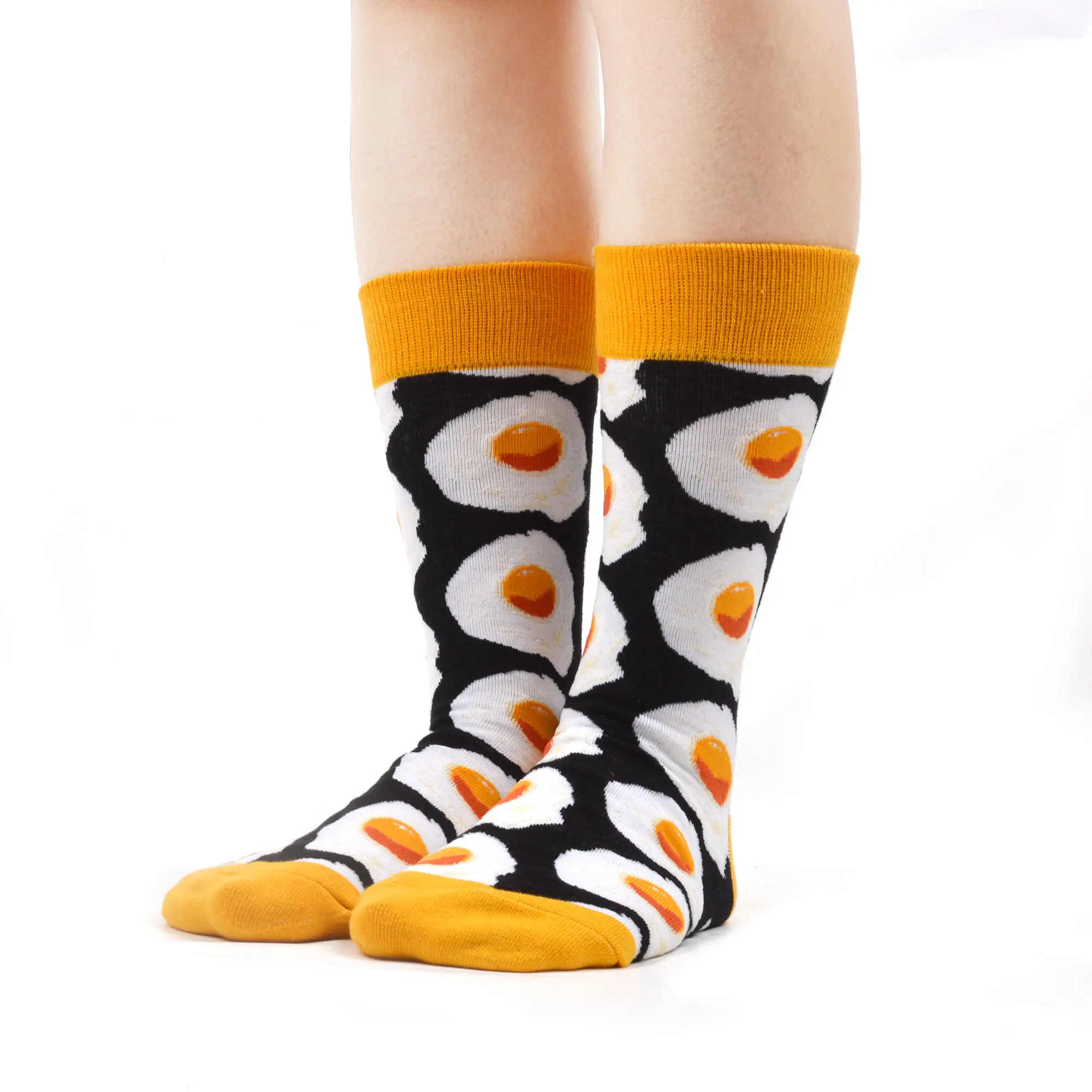 SANZETTI 10 Pairs Women Socks Combed Cotton Colorful Fun Happy Cute Sushi Fashion Flowers Pattern Wedding Dress Popular Socks
