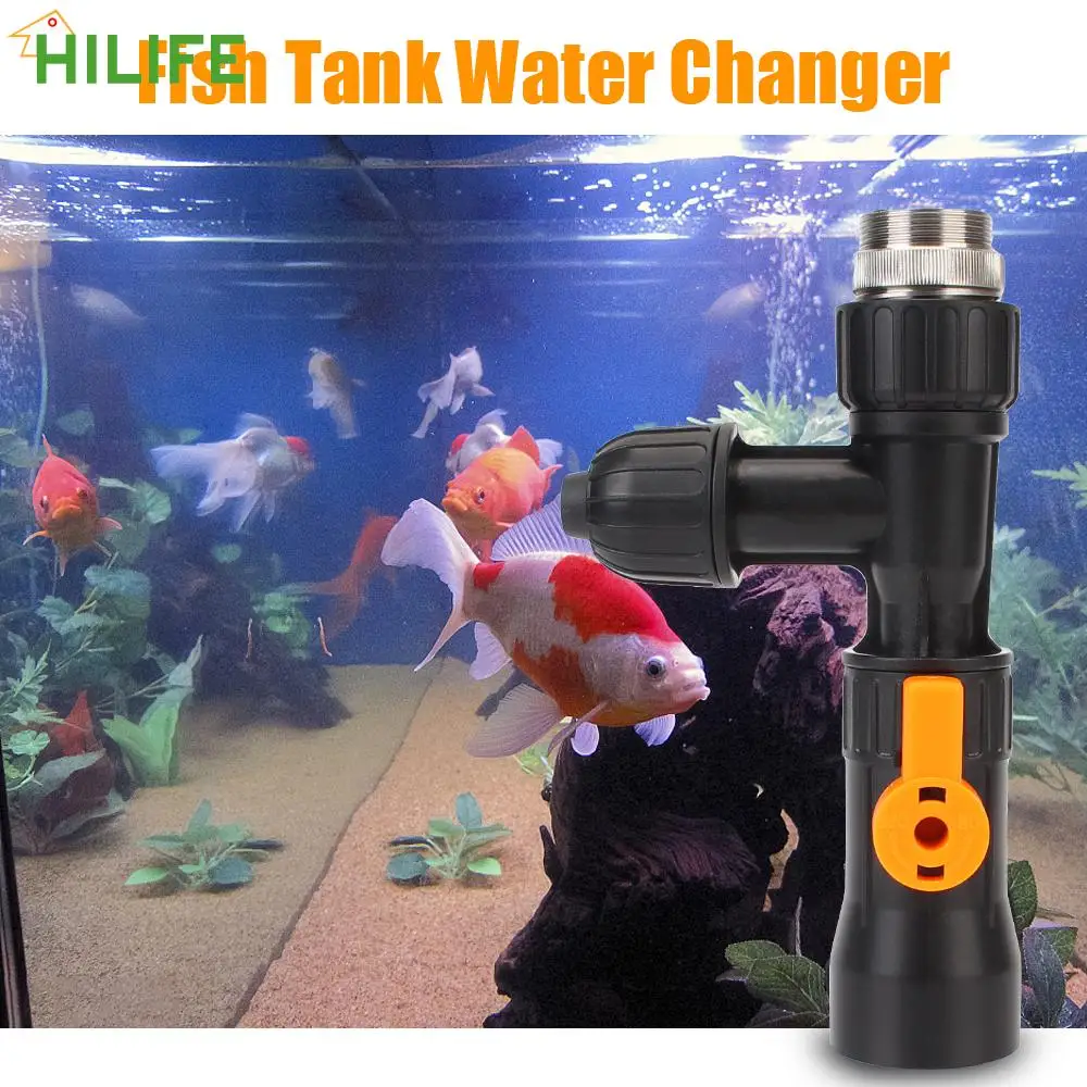 

Water Changer Pump 3-Way Faucet Type Splitter Watering Connector Plastic Faucet Water Changer Fish Tank Cleaning
