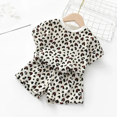 Новый с леопардовым принтом для детей ясельного возраста маленьких девочек