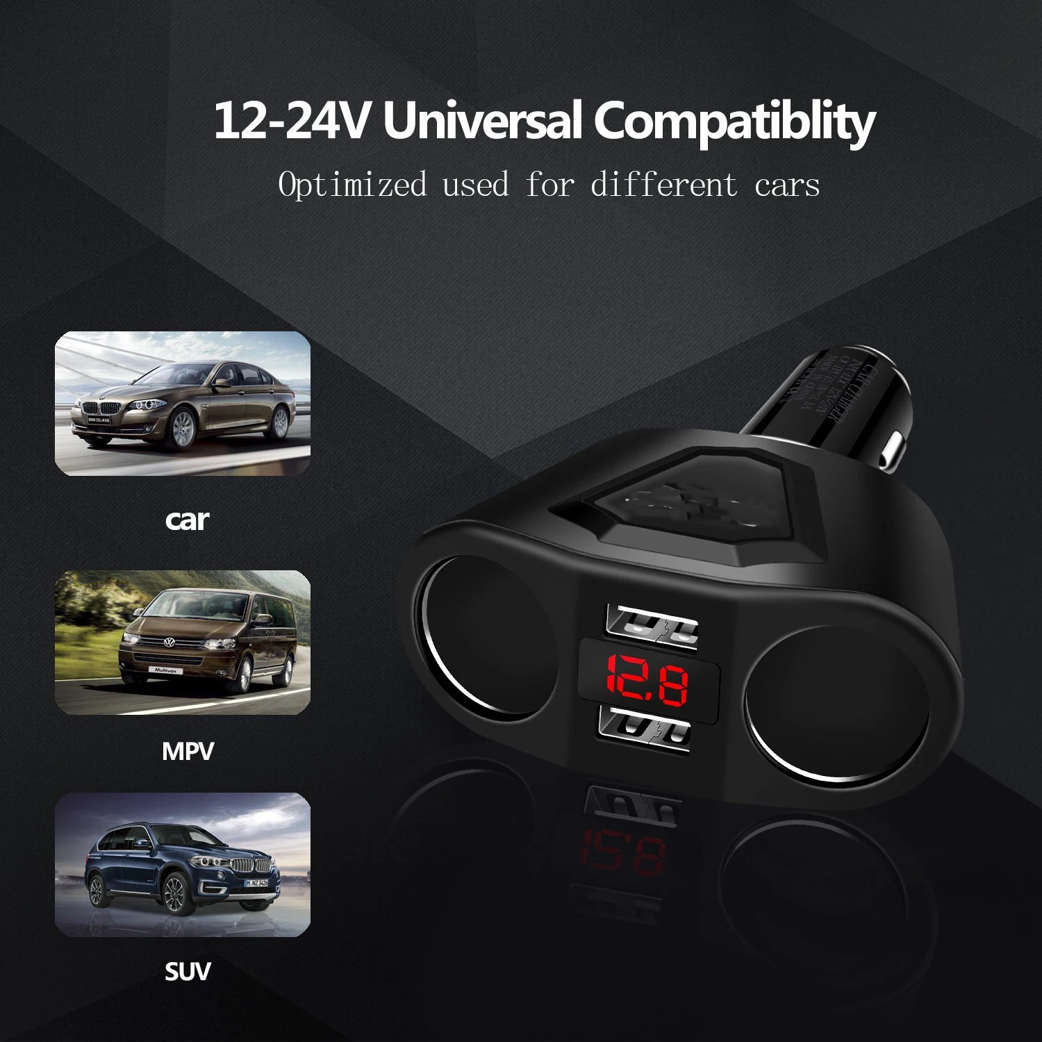 Автомобильное зарядное устройство телефонная станция с несколькими портами 12