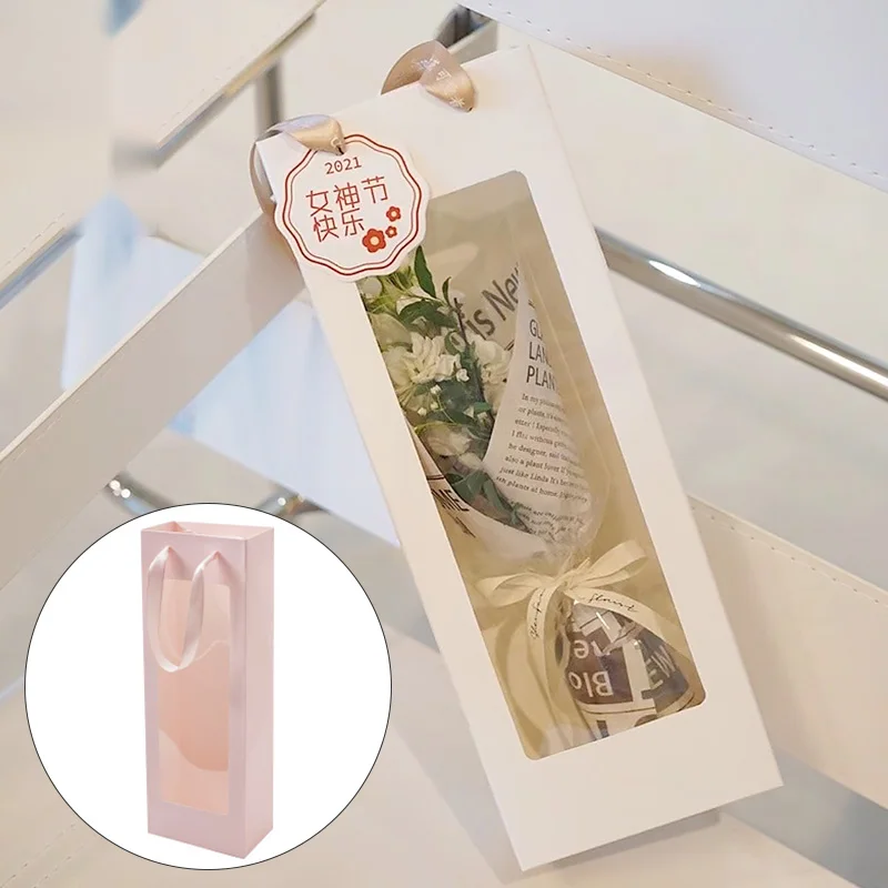 Портативный Цветочная коробка Водонепроницаемый бумага удобный подарочный