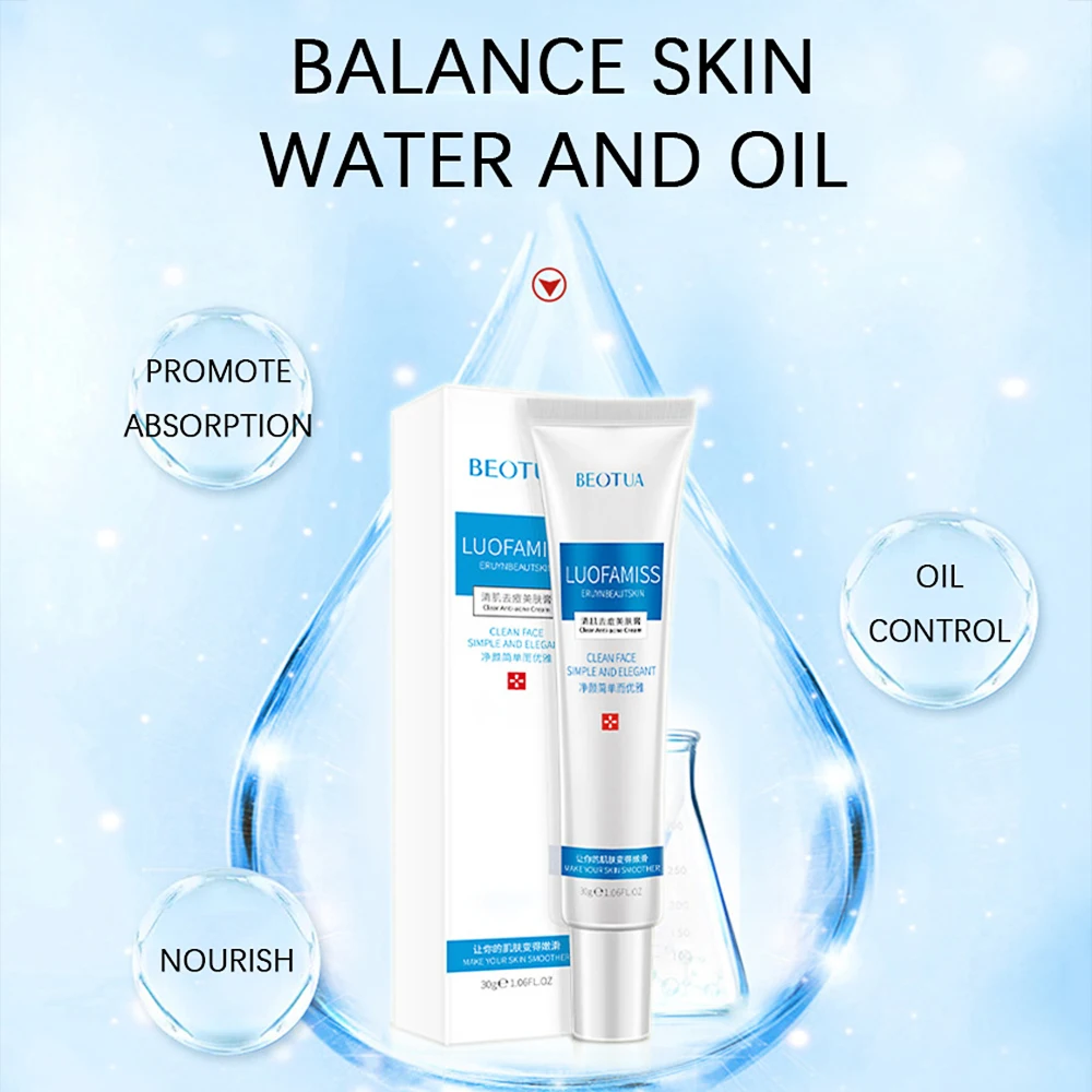 30ml Herbal Acne Repellent Skin Cream Mild Hydrated Oil Control Improve Dullness Promote Absorption Smoothing Brighten Face Care |