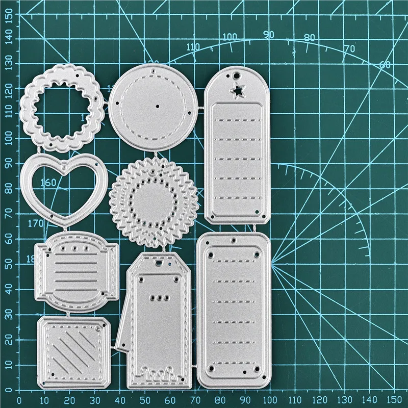 Naifumodo штампы для этикеток металлические режущие новинка 2019 изготовления карт