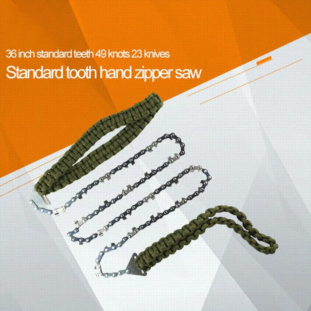

Outdoor Saw Kit Portable Hand Camping Steel Wire Travel Emergent Manual Cutter Survive Tool Chainsaw Chain Cut Pocket Bracelet