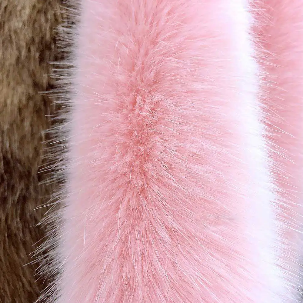 Искусственный мех лисий ткань искусственный плюшевая одежда меховой воротник