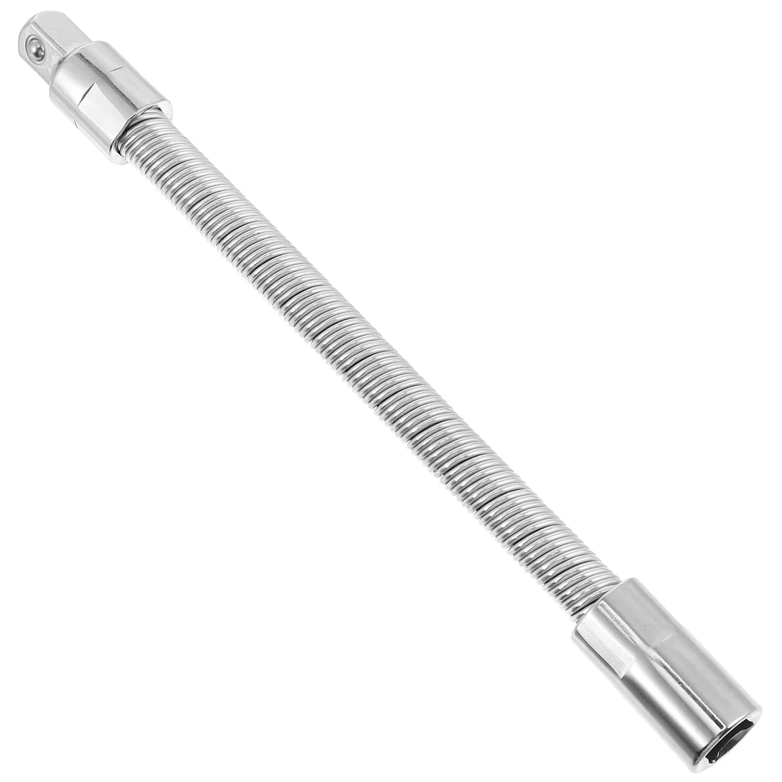 

1 Pc Flexible Shaft Ratchet Wrench Spring Extension Rod Wrench Relay Rod (Silver)