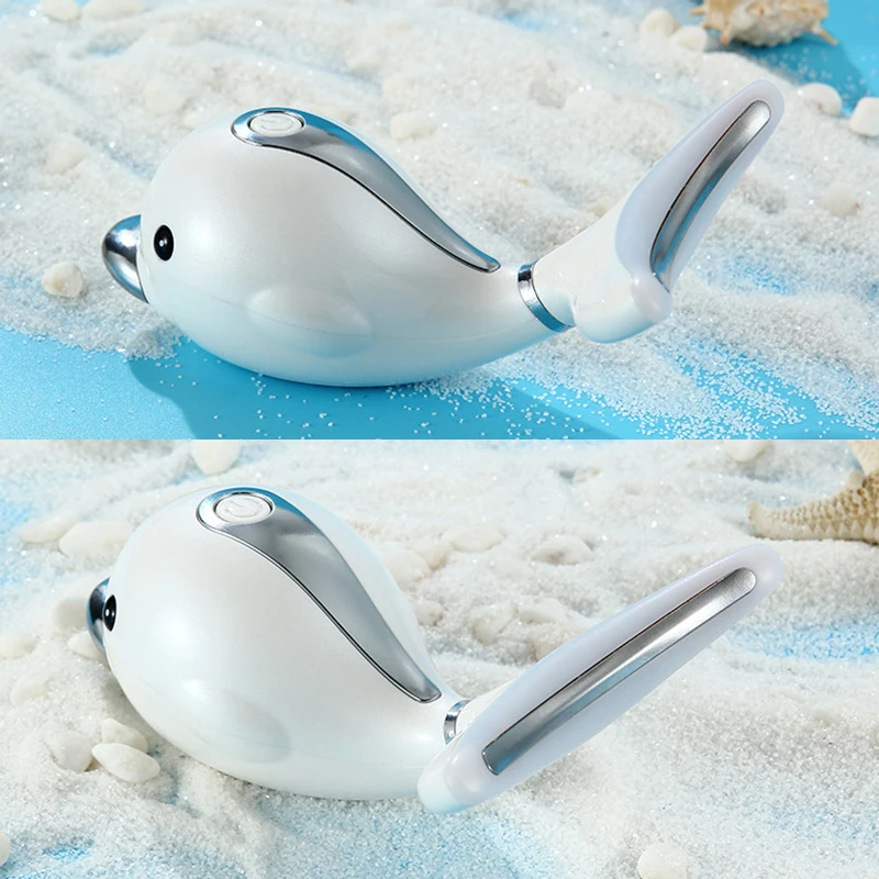 Электрический массажер 4 в 1 с функцией фотона вибрацией и подогревом