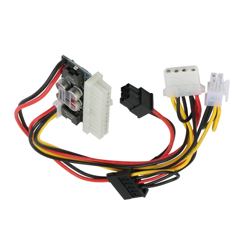 New PCI-E 6Pin Input DC-ATX-250W 24Pin Power Supply Module Swithc Pico PSU Car Auto Mini ITX High DC-ATX | Электроника