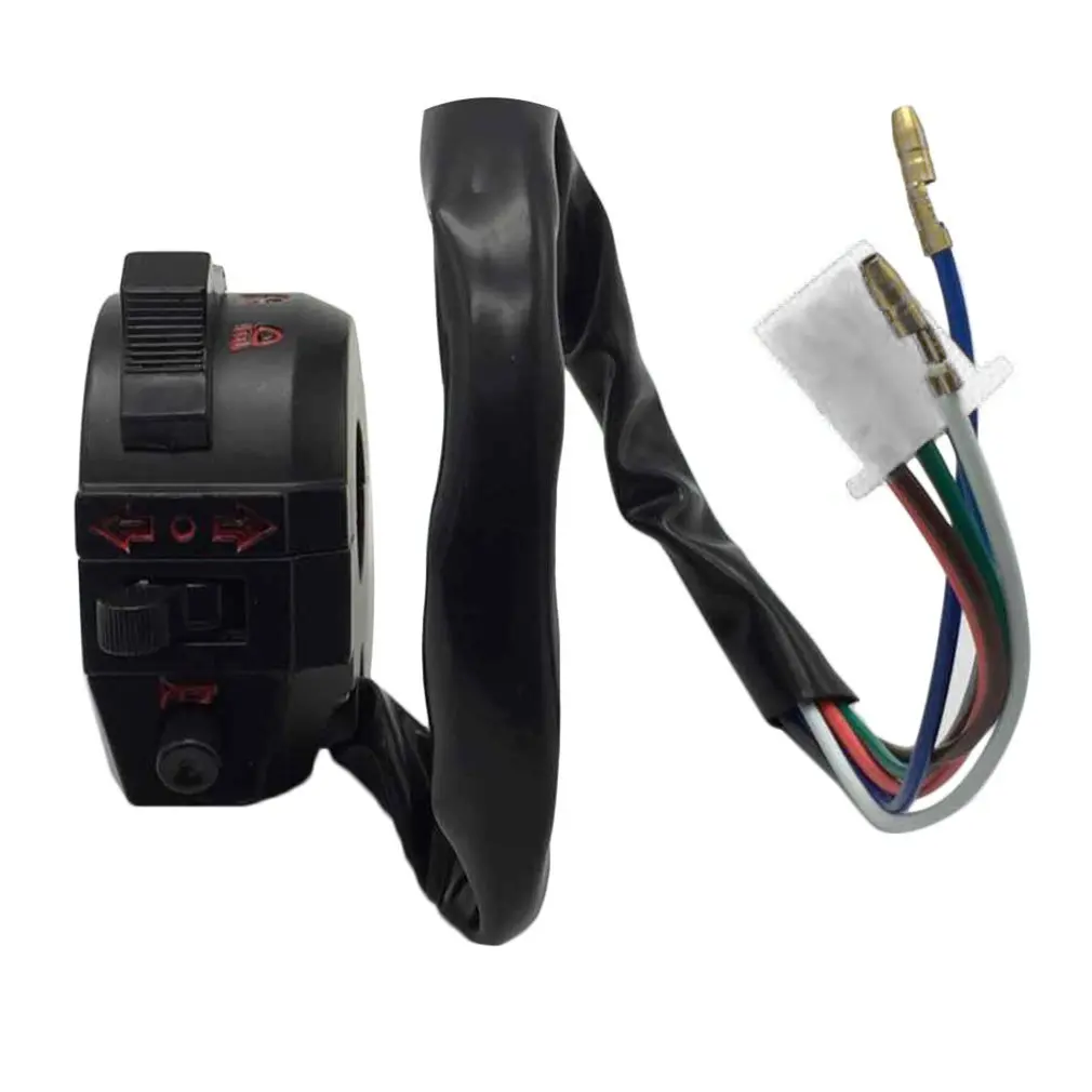 

2Pcs 7/8""22mm Motorcycle ATV Handlebar Left & Right Side Control Switch High/Low Beam Light Turn Signal Horn Switches
