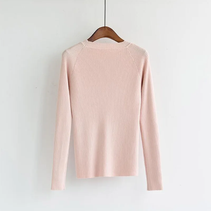 

casual basic autumn winter thick Sweater Women long sleeve o-neck Soft Knit sweater Pullovers solid female Jumper top PP-429