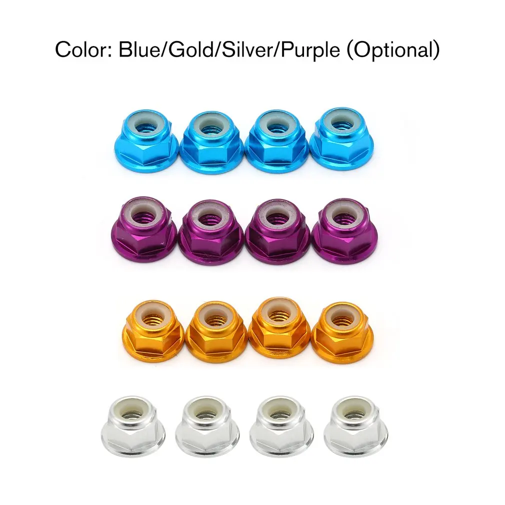 Колесо радиоуправляемого автомобиля с замком гайка из алюминиевого сплава