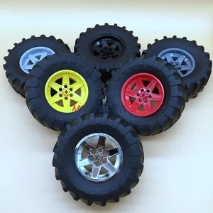 2 шт.лот, совместим с высокотехнологичными колесами 107*44 мм ZR, обод колеса, ступица шины 23798 15038 подходит для 42054, Детский конструктор, автомобиль, подарок для детей