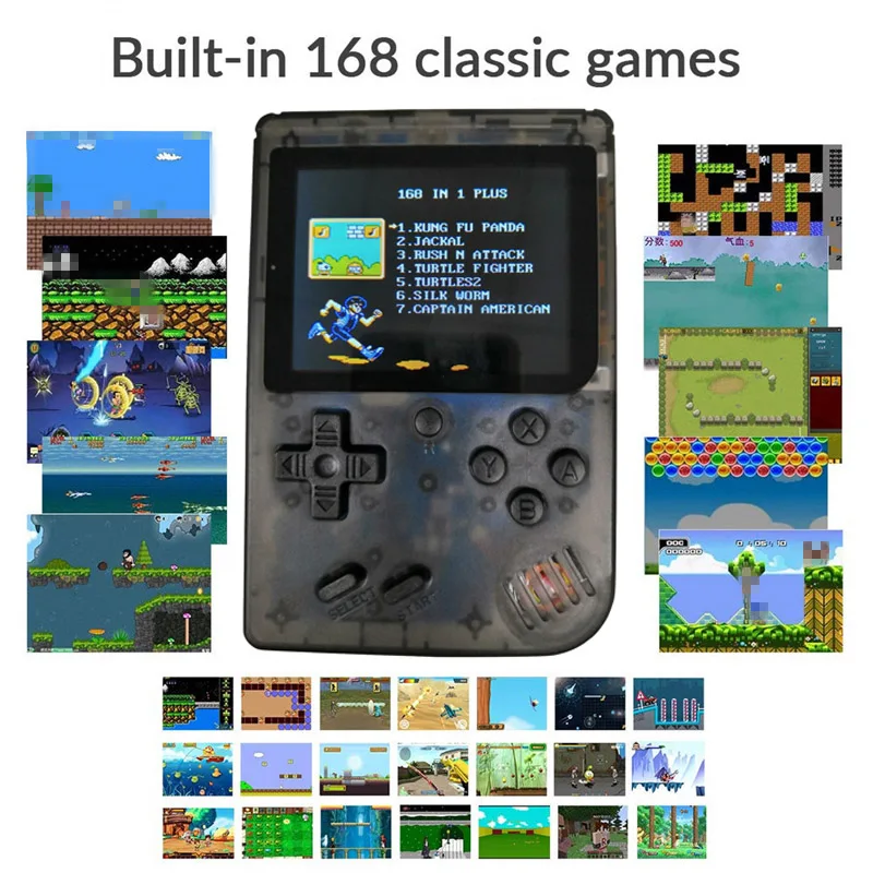 Retro FC 168 in 1 Video Game Console Games VS BittBoy Pocketgo Consola Retro Game Mini Handheld Players 8 Bit Classic Gamepad