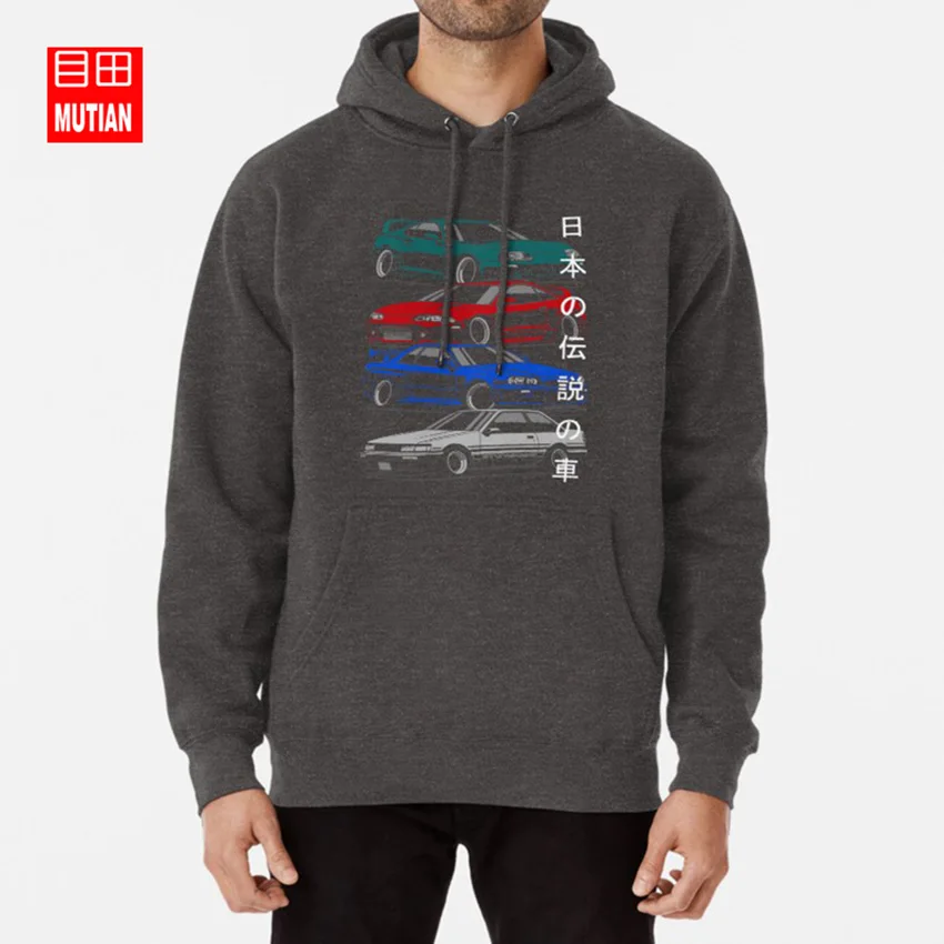 darkgrey-hoodie JDM легенды толстовки кофты автомобили самодвижущийся автомобиль stance sportcar Япония Дрифт Легенда суперкар СуперКары - Цвет: darkgrey-hoodie