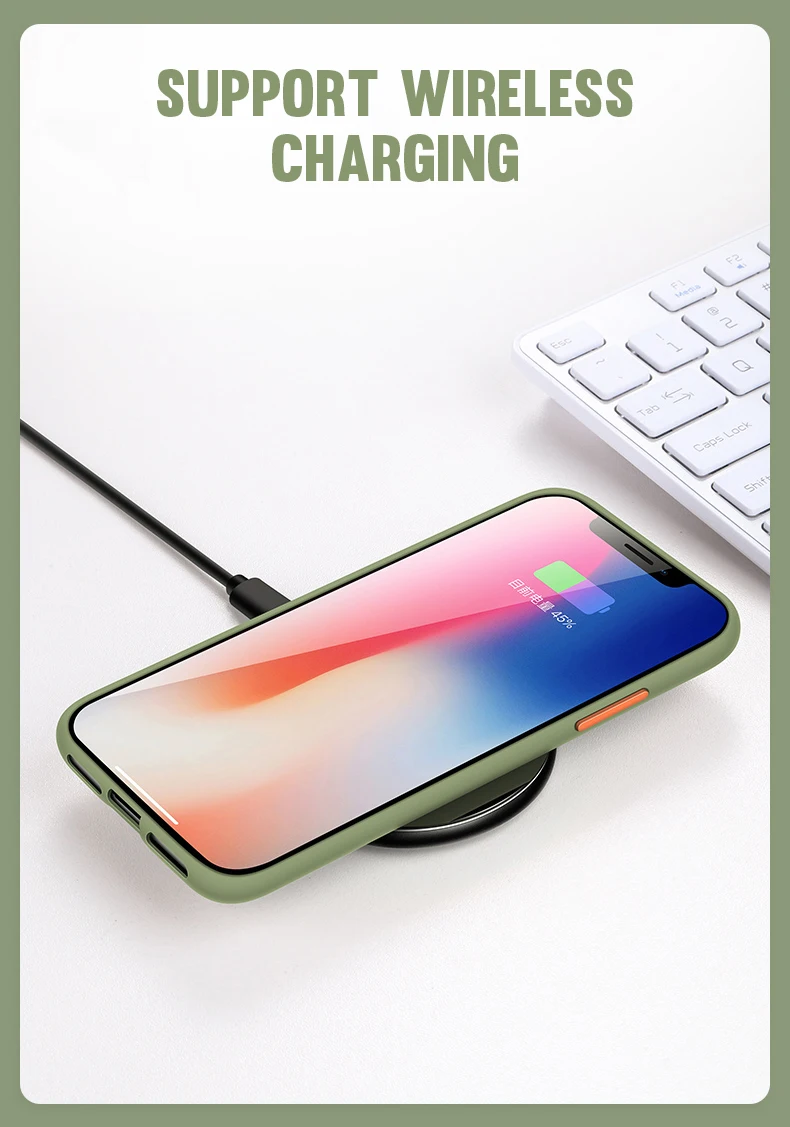 Чехол для телефона для iPhone 11 Pro X XR XS Max 7 8 Plus, роскошный Контрастный ЦВЕТНОЙ каркас, матовый жесткий защитный чехол для iPhone 11
