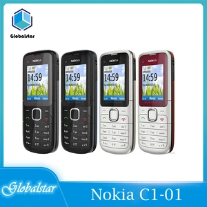 nokia c1 01 refurbished original mobile phones unlocked cheap cell phones gsm bar 1year warranty refurbished fast delivery free free global shipping