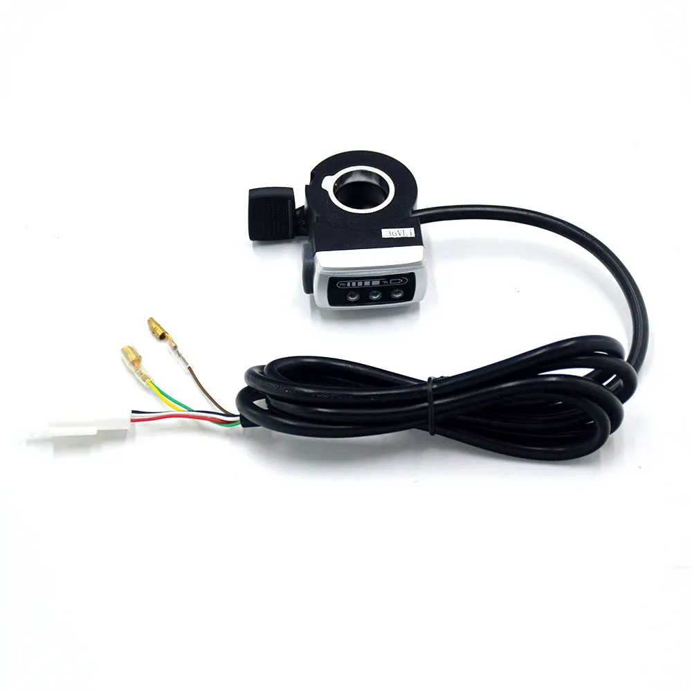 Wuxing 24VV/36 V/48 V электровелосипед, дроссельная заслонка с переключателем включения-выключения, индикатор батареи, Электрический скутер, Ebike, Finger Throttles - Цвет: 36V