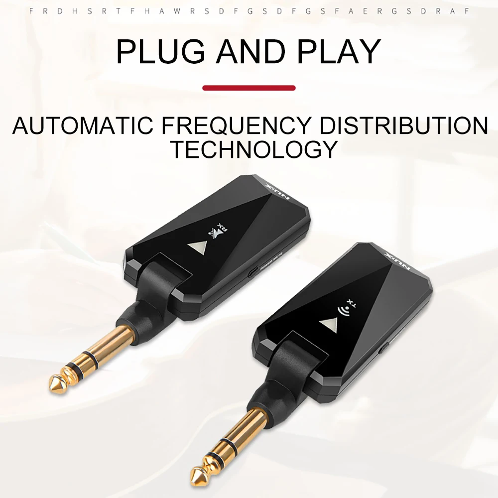 NUX 2 4G Беспроводная гитарная система перезаряжаемый аккумулятор передатчик