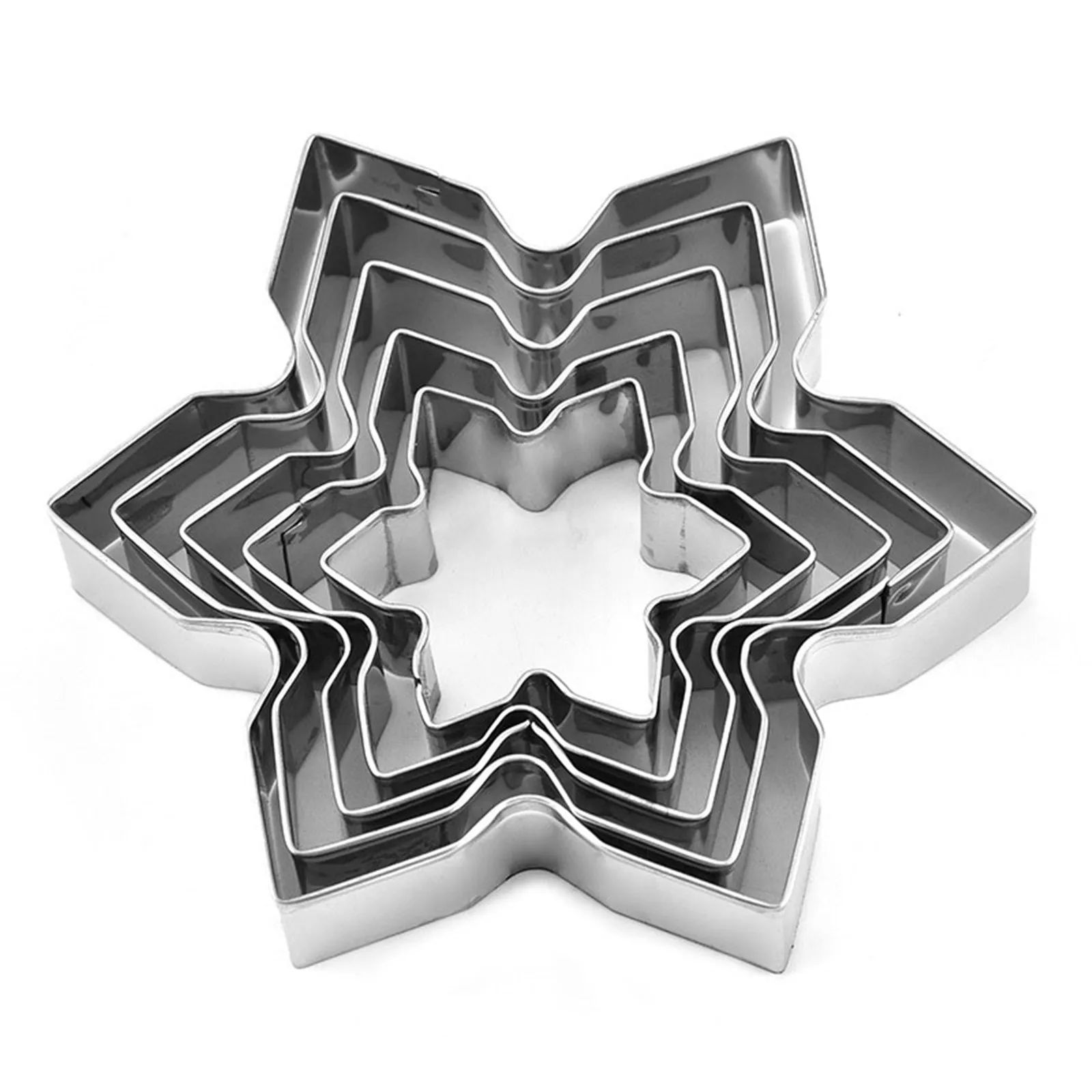 Christmas Cookie Cutter Tools Stainless Steel Gingerbread Men Shaped Holiday Biscuit Mold Kitchen Cake Decorating Tool L |