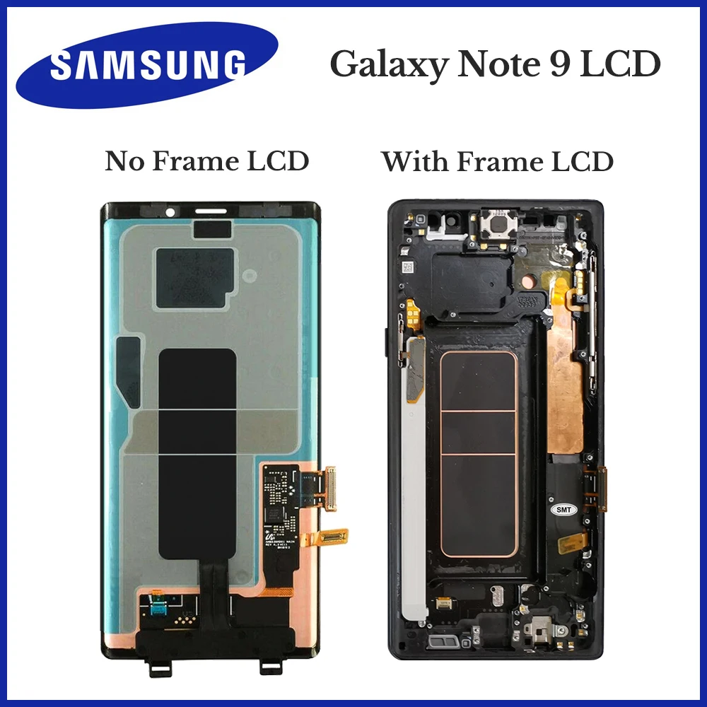 Оригинальный 6 4 ''SUPER AMOLED ЖК дисплей с рамкой для SAMSUNG GALAXY Note 9 N960D N960F сенсорный