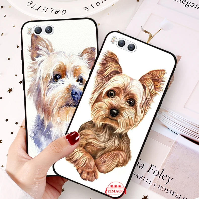 Йоркширского терьера собачий силиконовый мягкий чехол для Xiaomi 6 8 9 Lite SE F1 A1 A2 A3 9T Pro