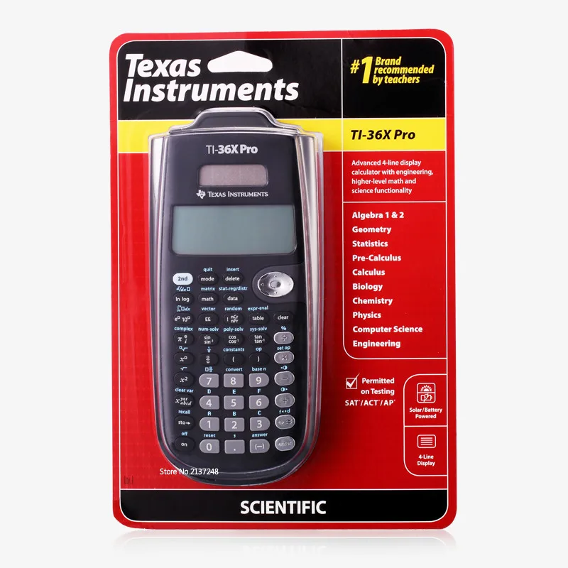 brand new original texas instruments ti 36x pro multifunctional student scientific calculator hot selling graphing calculator free global shipping