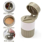 Контейнер для таблеток, медицинская дробилка для резкиизмельченияхранения, разветвитель для порошка, таблеток, резак дозатор для таблеток, органайзер для лекарств, таблетка