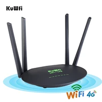 kuwfi wireless cpe 4g lte wifi router 300mbps 3g4g lte router with sim card slot wanlan port 4pcs external antennas
