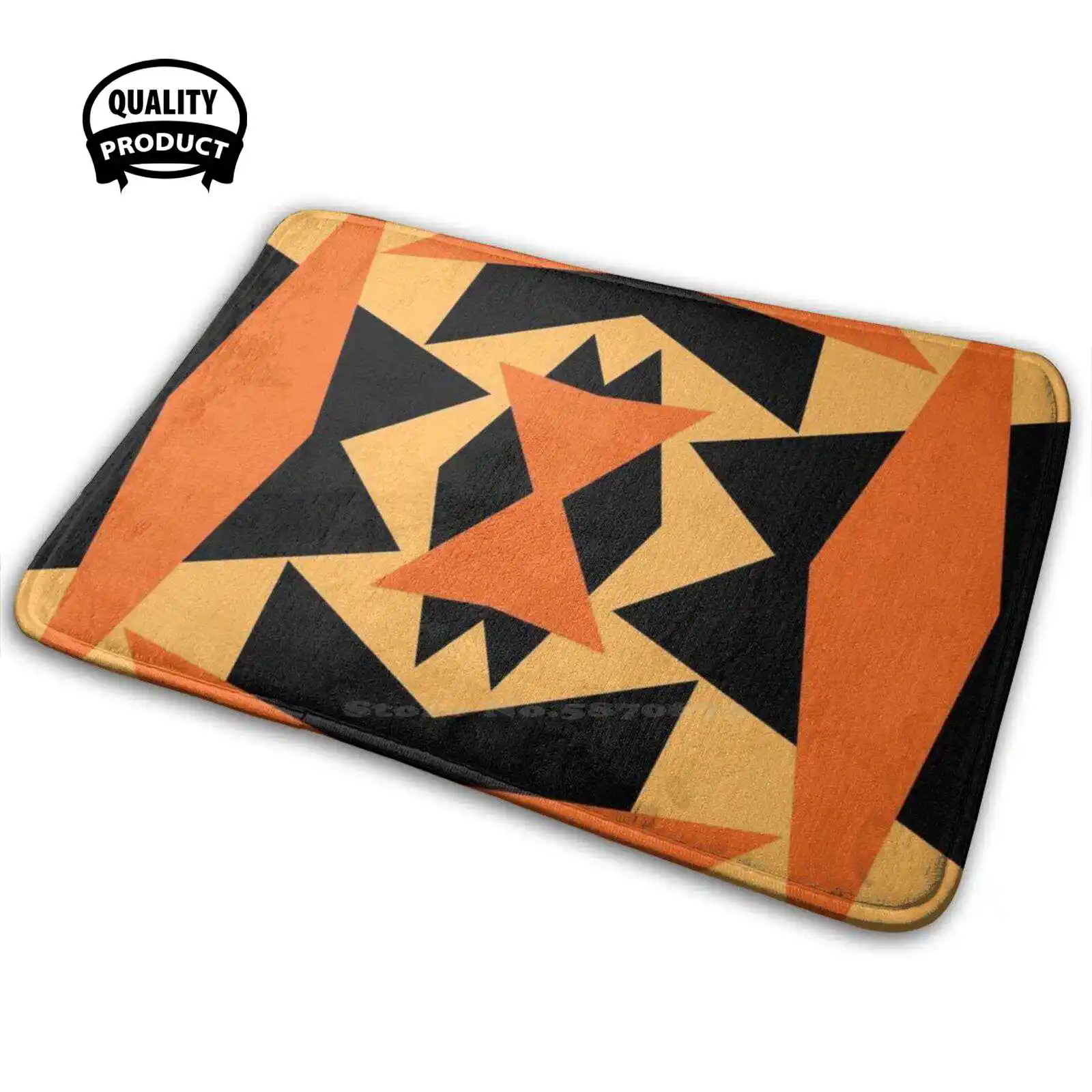 Английский Beat 3D товары для дома коврик подушка оранжевый черный узор