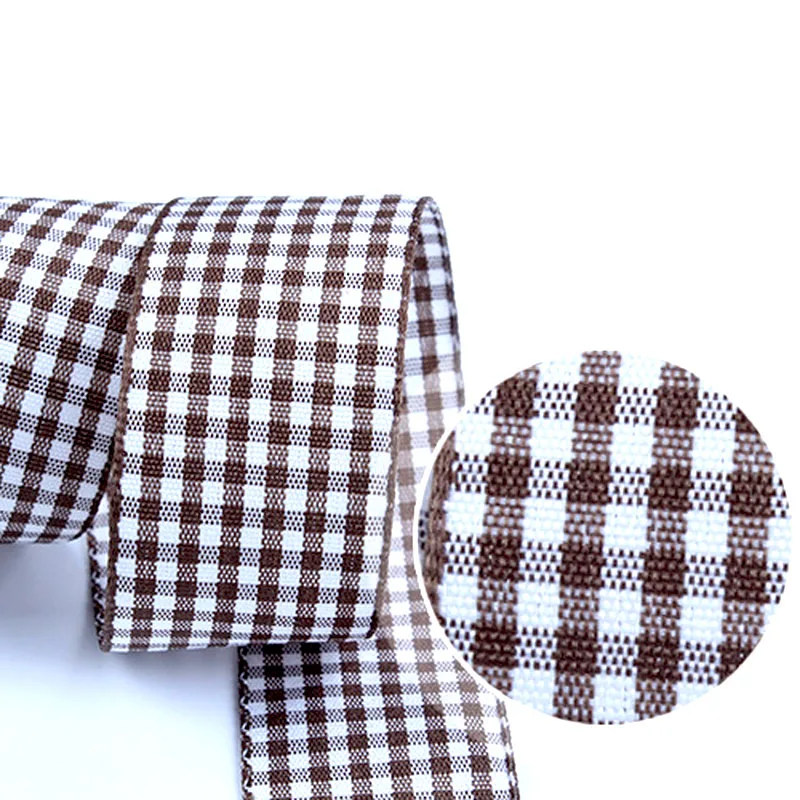 Полиэфирные ленты в клетку 5 ярдов украшения для самодельного изготовления
