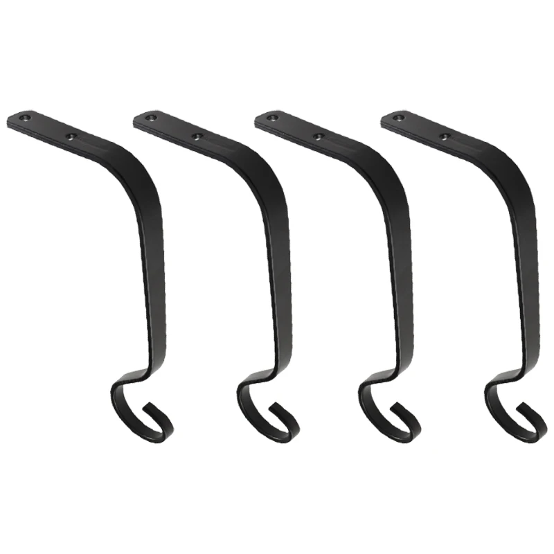 4 шт. 7 3 дюймов кованого железа крюк сад украшение цветочный горшок в деревенском