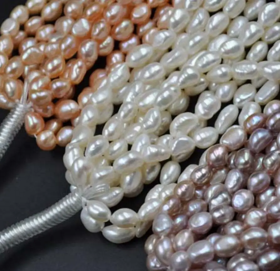 Бесплатная доставка 10 нитей 8*10 мм натуральный пресноводный жемчуг в стиле