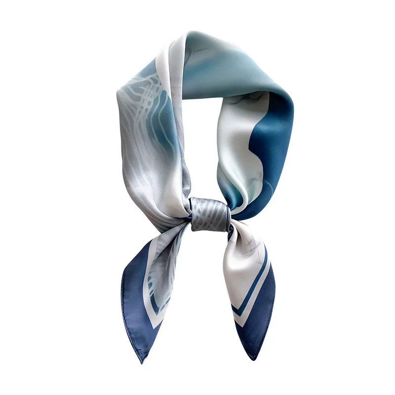

Small Kerchief Silk scarf Satin Hair Women Fashion Head Scarfs Female 53*53cm Square Headband Neck Scarves For Ladies Spring