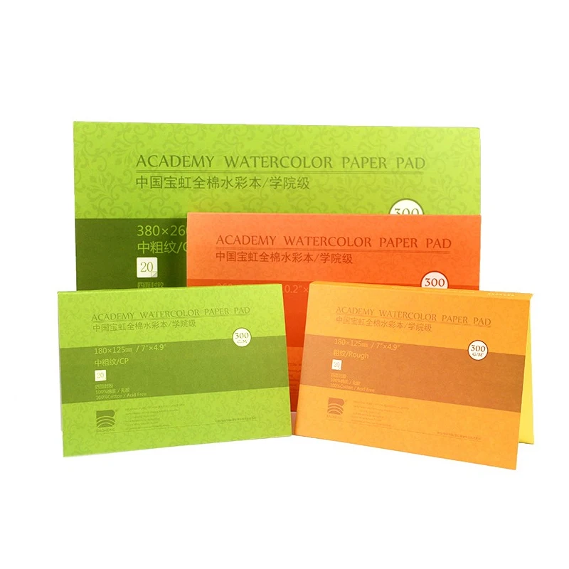 Профессиональная Акварельная бумага 100% хлопок 20 листов ручная роспись г/м2