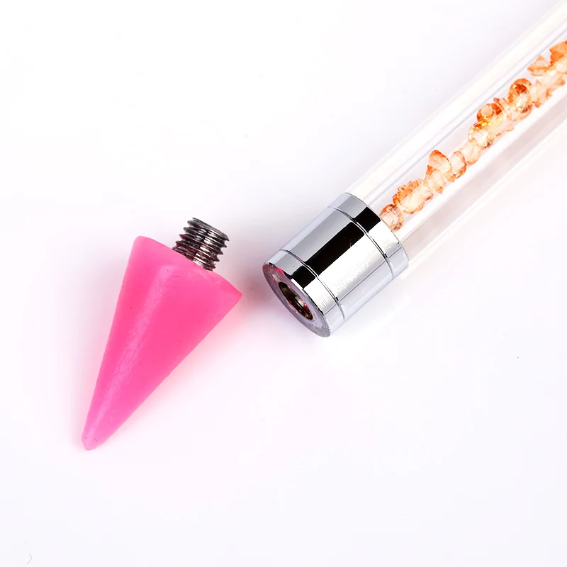 1 шт. сменная ручка для маникюра восковая насадка карандаш стразы драгоценные