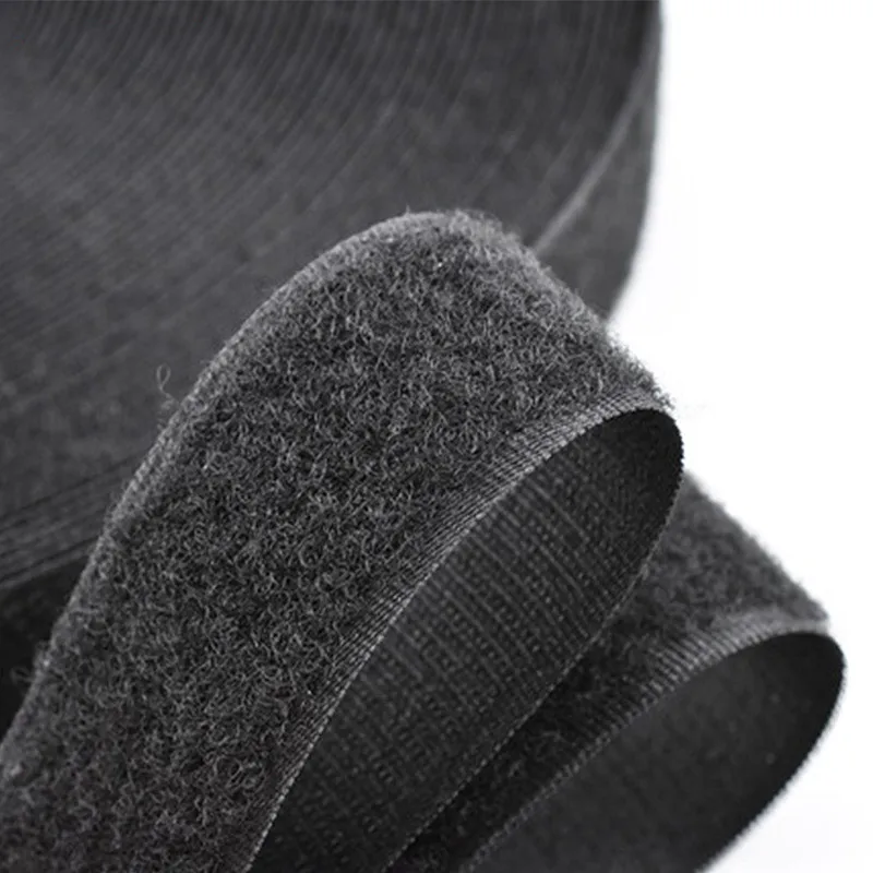 1 ярд/пара черно белая волшебная лента без клея застежки липучки нейлоновая