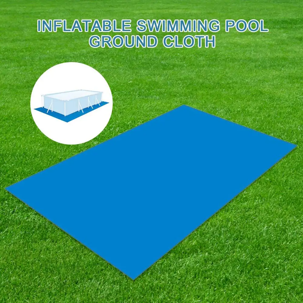 

250*340CM Inflatable Swimming Pool Ground Cloth Mat Wear-resistant Foldable Suitable For Various Rectangle Swimming Pools