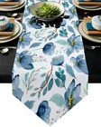 Дорожка для стола с акварельными цветами, летняя, современная, Декоративная скатерть для домашней вечеринки, свадьбы