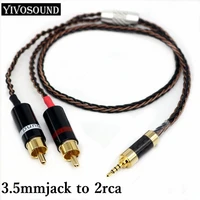 rca cable hifi stereo 3 5 mm stereo to 2rca audio cable aux rca jack 3 5 y splitter for amplifiers audio home theater cable r